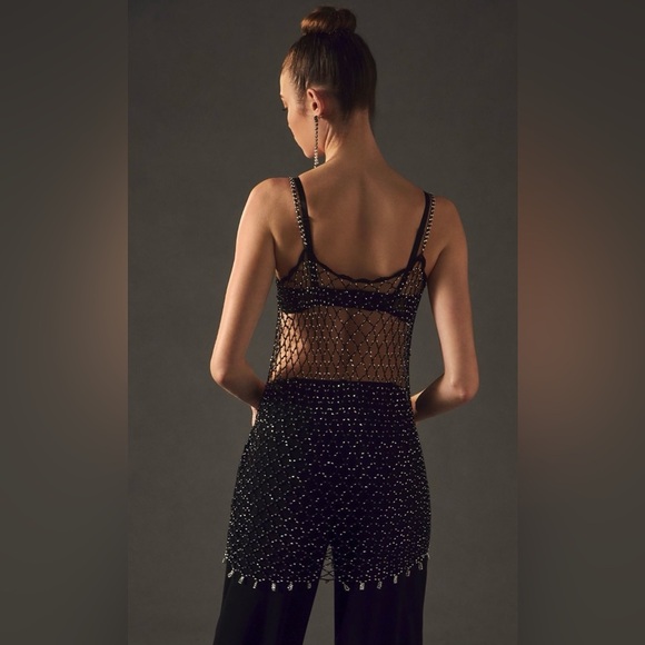 ‼️RARE‼️🎸Anthropologie🎸🔥NWT🔥Rhinestone Cami— O/S - Picture 2 of 11